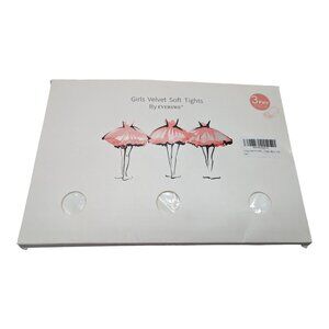 3 Pack EVERSWE Girl's Velvet Soft Tights White 8-10